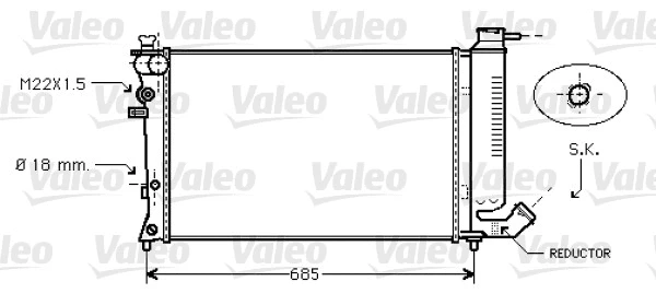 Radiator, engine cooling (734445)