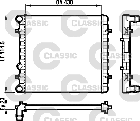Radiator, engine cooling (231607)