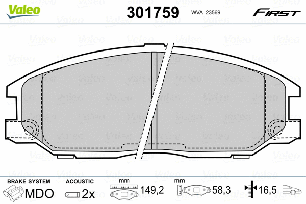 Brake Pad Set, disc brake
