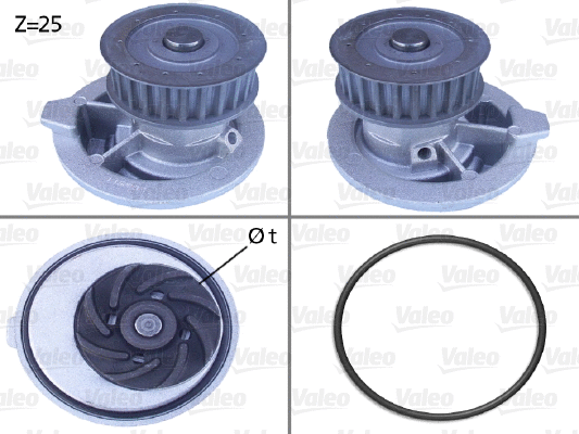 Water Pump, engine cooling (506310)