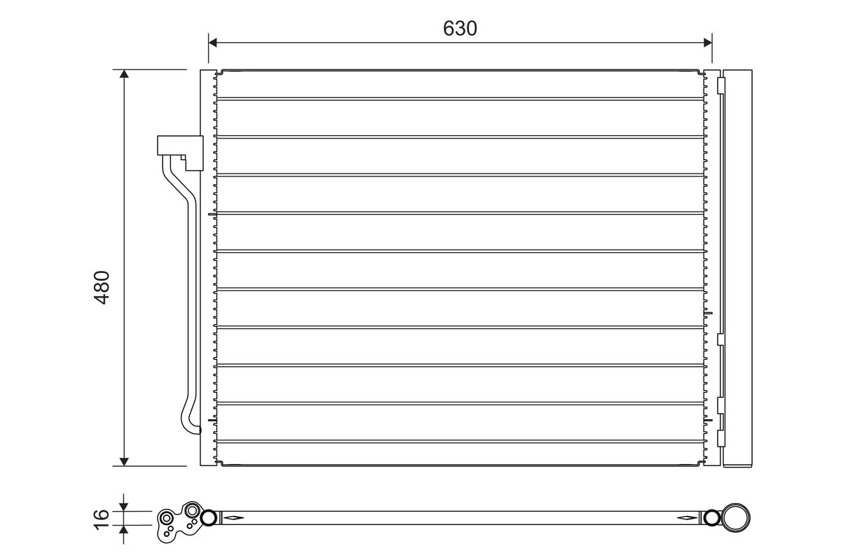Condenser, air conditioning (822739)