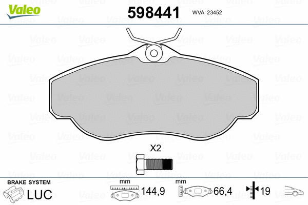 Brake Pad Set, disc brake