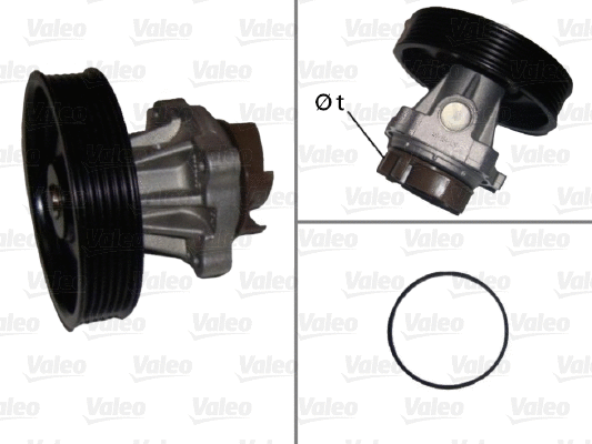 Water Pump, engine cooling (506716)