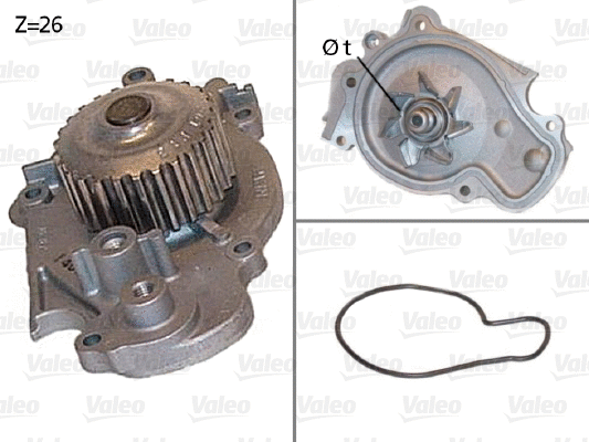 Water Pump, engine cooling (506443)