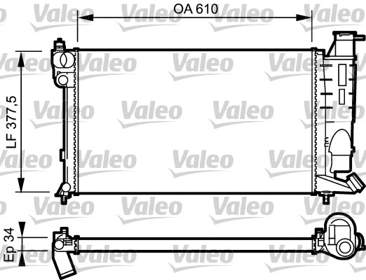 Radiator, engine cooling (731389)