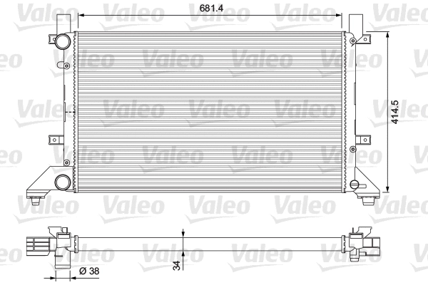 Radiator, engine cooling (231605)