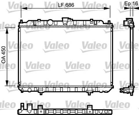 Radiator, engine cooling (735063)