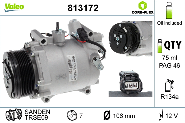 Compressor, air conditioning (813172)