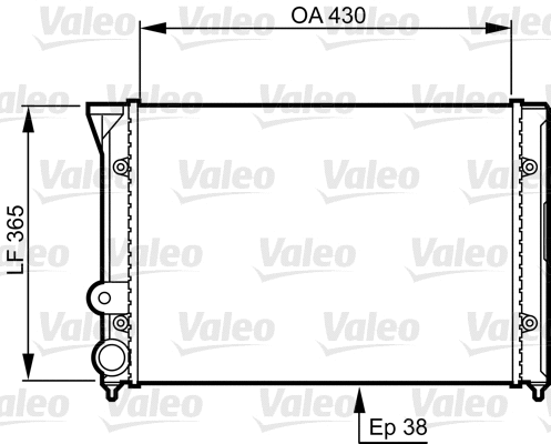 Radiator, engine cooling (731401)