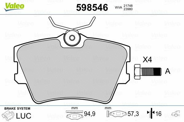 Brake Pad Set, disc brake