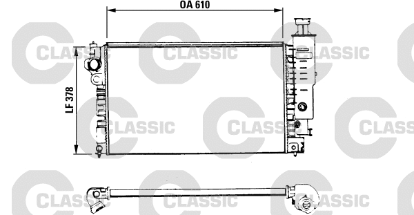 Radiator, engine cooling (230575)