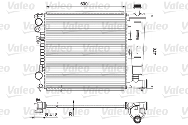 Radiator, engine cooling (231165)