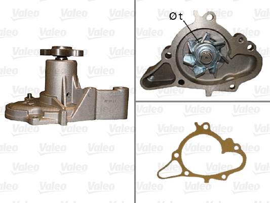 Water Pump, engine cooling (506897)