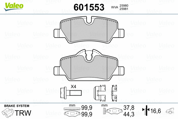 Brake Pad Set, disc brake