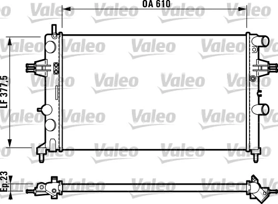 Radiator, engine cooling (732551)