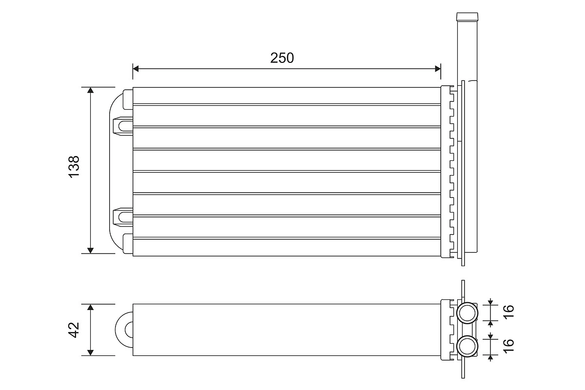 Heat Exchanger, interior heating (812058)