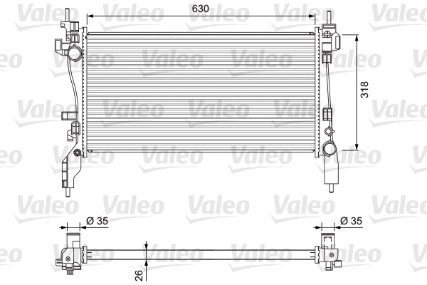 Radiator, engine cooling (701718)