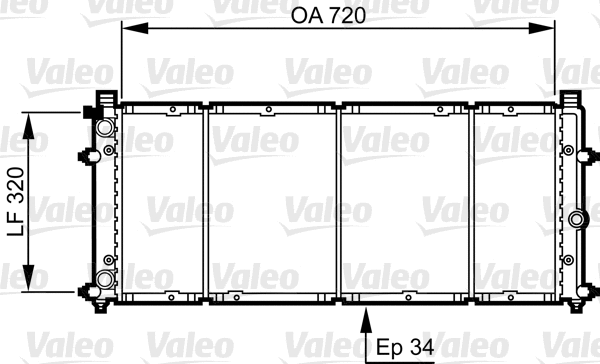 Radiator, engine cooling (731411)