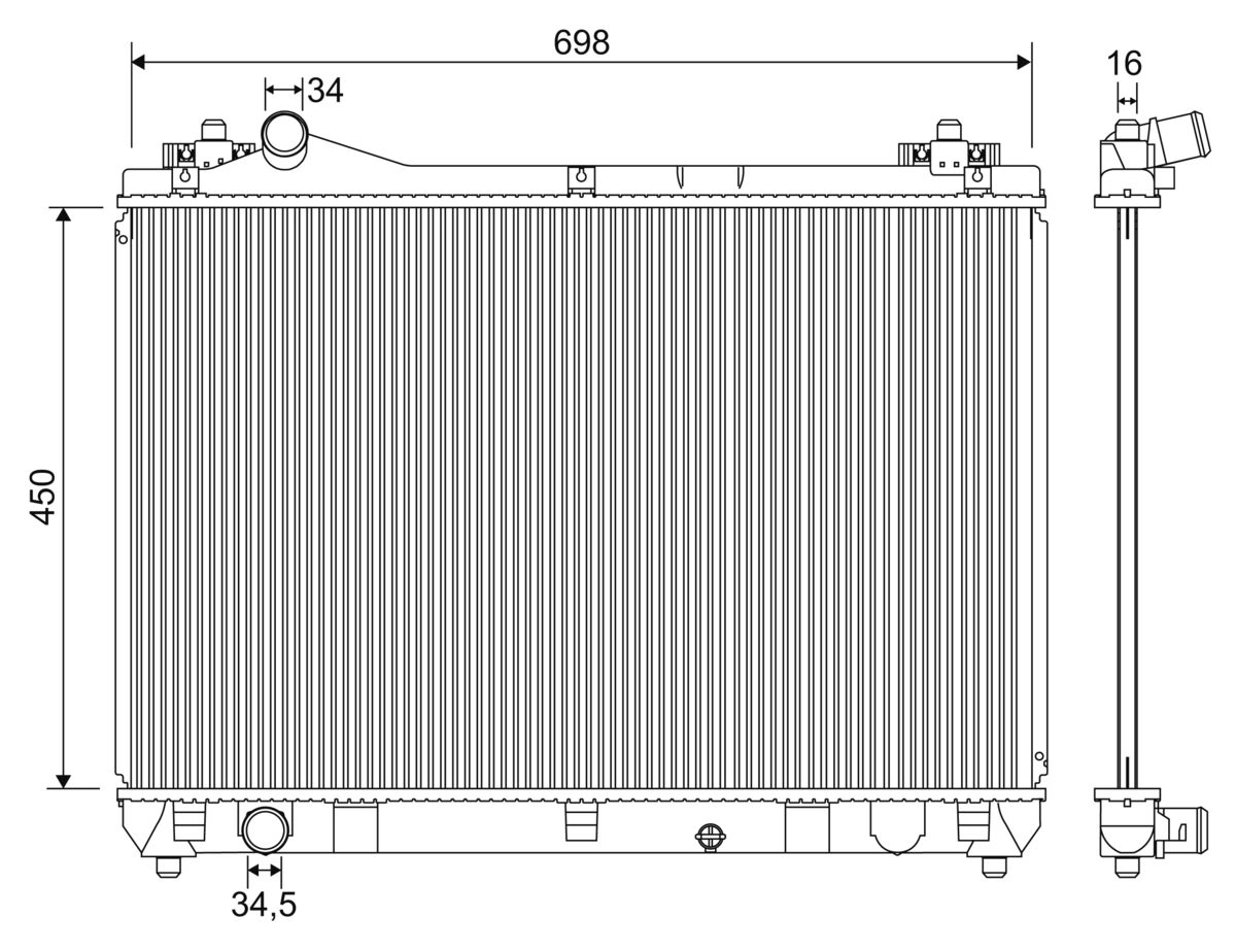 Radiator, engine cooling (701243)