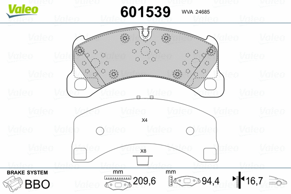 Brake Pad Set, disc brake