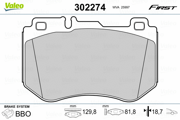 Brake Pad Set, disc brake