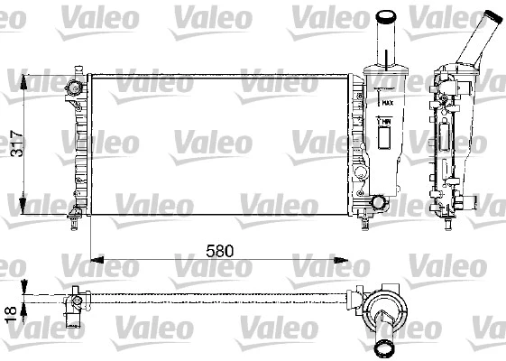 Radiator, engine cooling (732578)