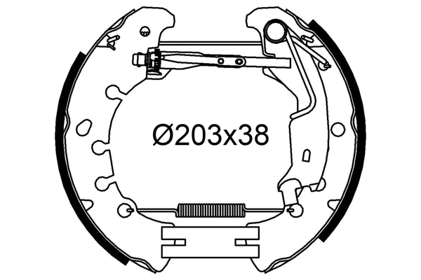 Brake Shoe Set (554939)