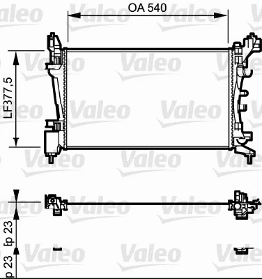 Radiator, engine cooling (735097)