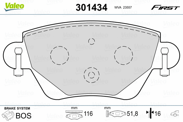 Brake Pad Set, disc brake