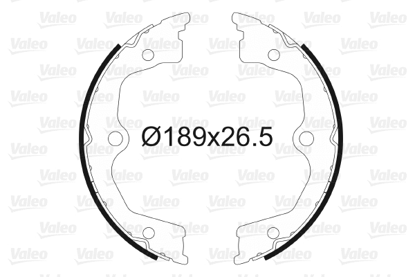 Brake Shoe Set, parking brake (564165)
