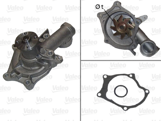 Water Pump, engine cooling (506407)