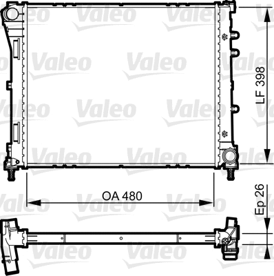 Radiator, engine cooling (735498)