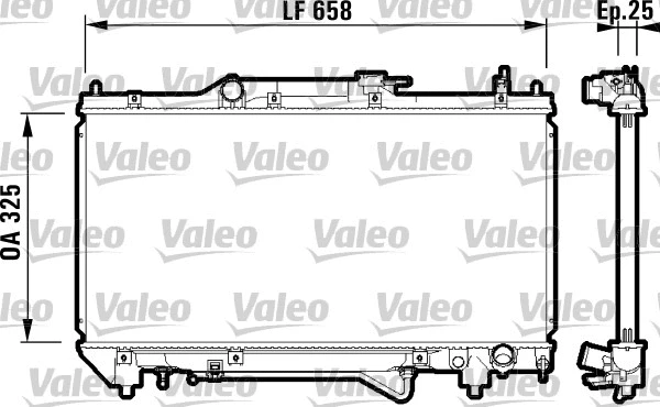 Radiator, engine cooling (732754)