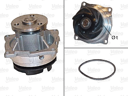 Water Pump, engine cooling (506604)