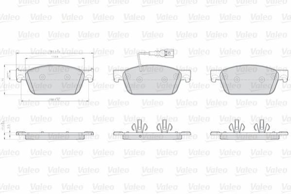 Brake Pad Set, disc brake (872623)