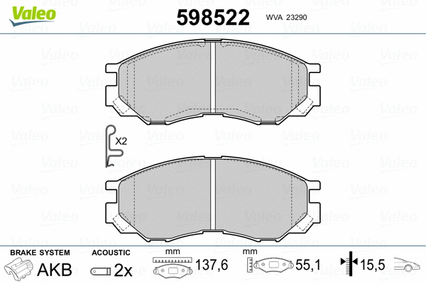 Brake Pad Set, disc brake
