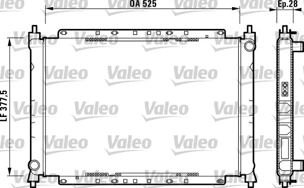 Radiator, engine cooling (731209)