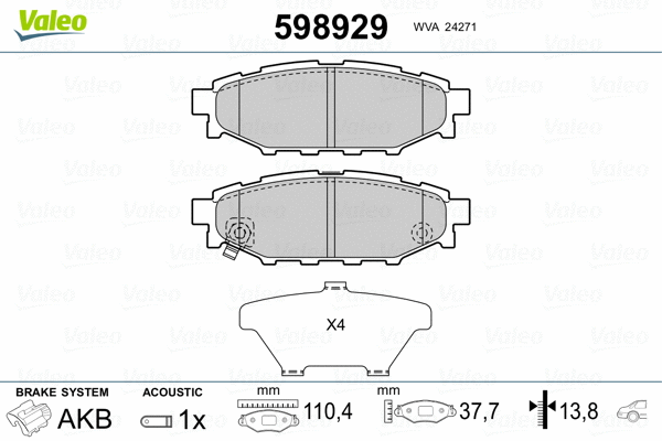 Brake Pad Set, disc brake