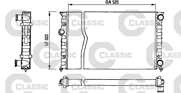Radiator, engine cooling (230505)