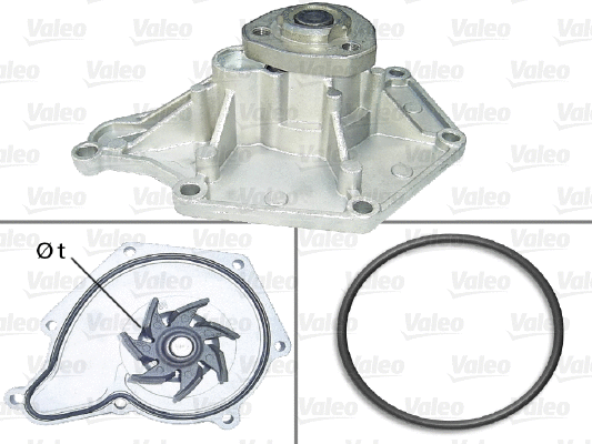 Water Pump, engine cooling (506911)