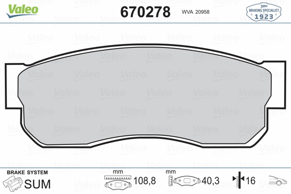 Brake Pad Set, disc brake
