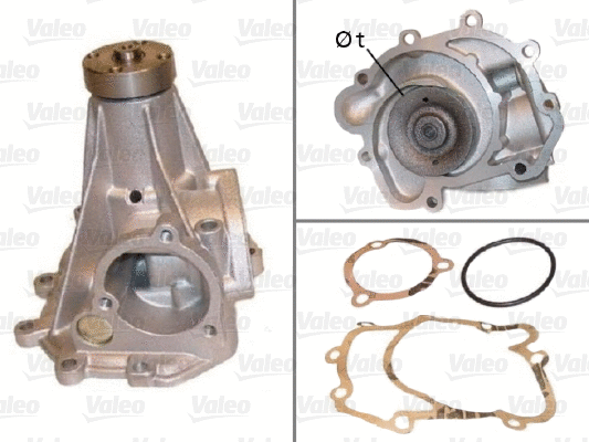 Water Pump, engine cooling (506619)