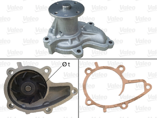 Water Pump, engine cooling (506737)