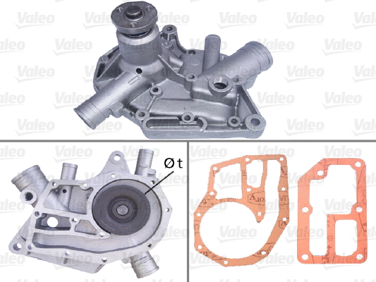 Water Pump, engine cooling (506328)