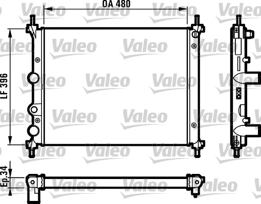 Radiator, engine cooling (731981)
