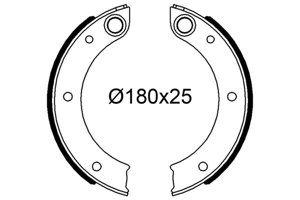 Brake Shoe Set (564310)