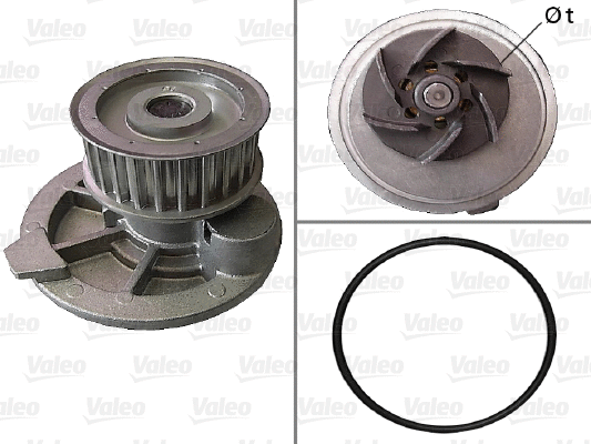 Water Pump, engine cooling (506856)