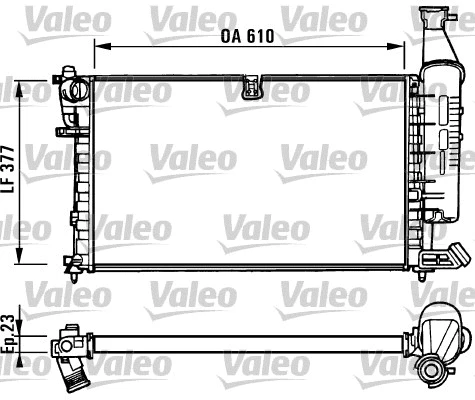 Radiator, engine cooling (731296)
