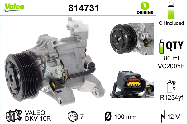Compressor, air conditioning (814731)