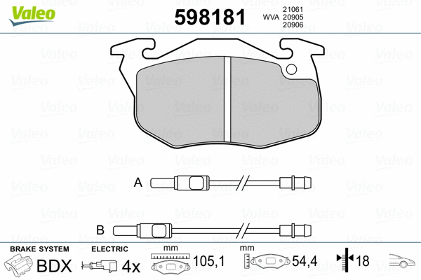Brake Pad Set, disc brake